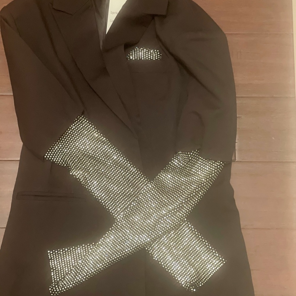 Glottered sleeve jacket